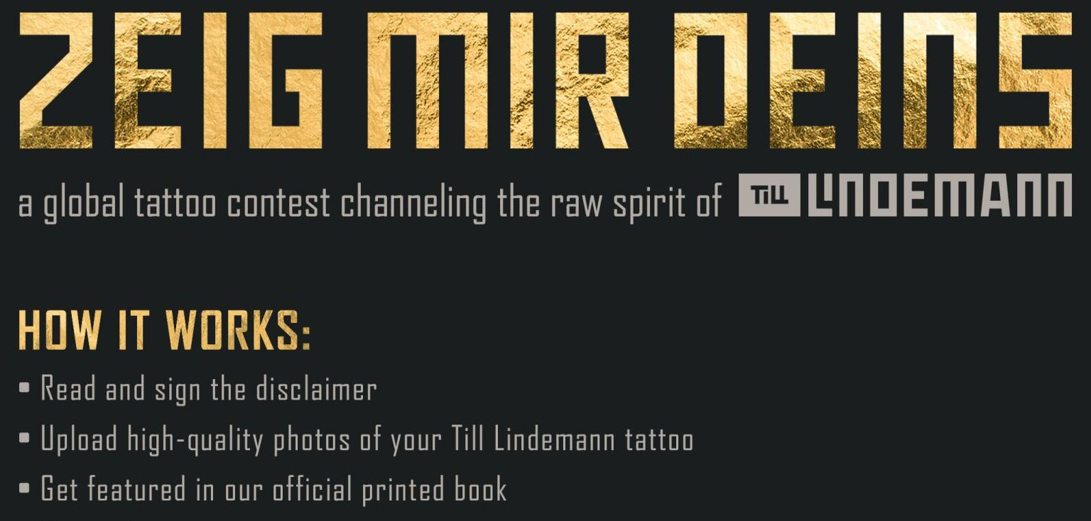 Zeig mir deins – Till Lindemann Logo